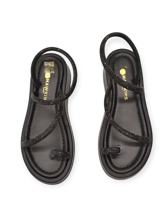 Hawkins Premium Leather Women's Sandals Black