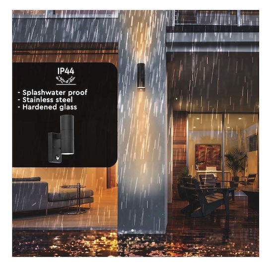 123led Wall-Mounted Outdoor Spot Light GU10 IP44 Double Beam