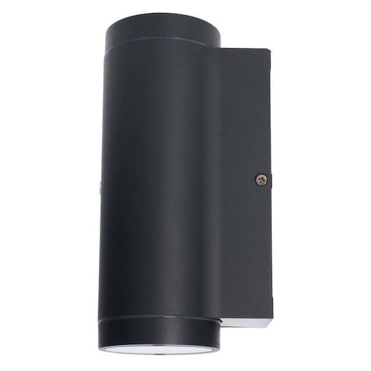 123led Επιτοίχιο Εξωτερικό Σποτ GU10 IP44 Διπλής Δέσμης