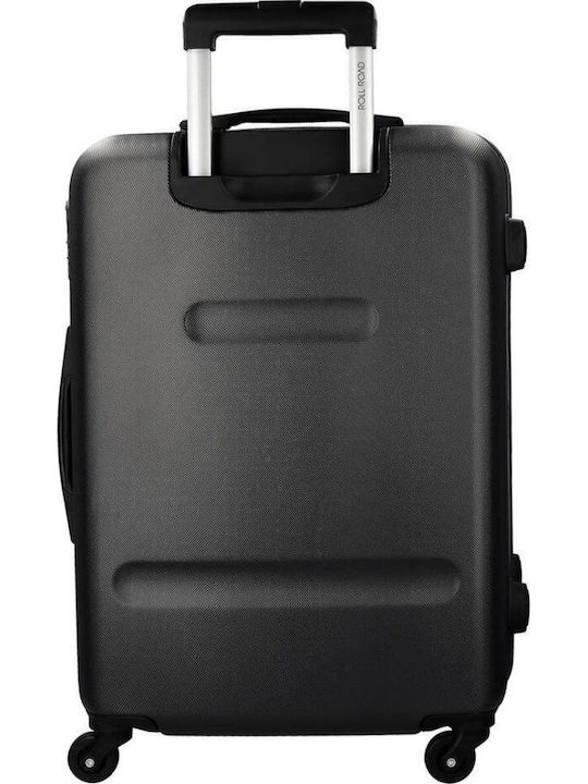 Movom Abs Mittlerer Reisekoffer Hartschalen Black mit 4 Räder Höhe 65cm