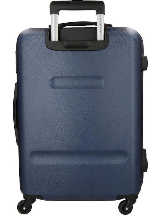 Movom Abs Großer Reisekoffer Hartschalen Navy Blue mit 4 Räder Höhe 75cm