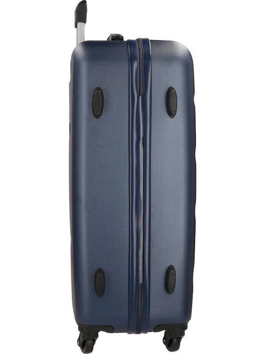 Movom Abs Mittlerer Reisekoffer Hartschalen Navy Blue mit 4 Räder Höhe 65cm