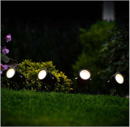 123led Set 4 Eingesteckte Solarleuchten 200lm mit Warmes Weiß Licht 3000K IP44