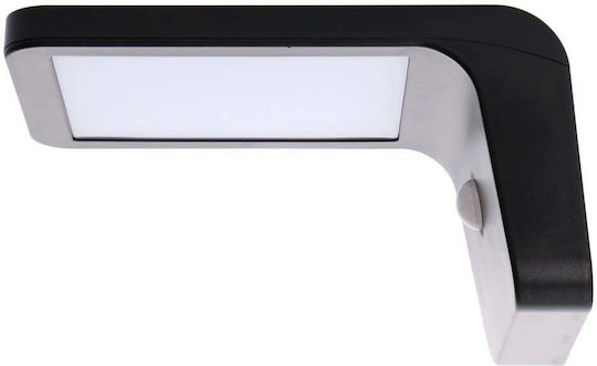 123led Επιτοίχιο Ηλιακό Φωτιστικό 230lm με Ψυχρό Λευκό Φως 5000K IP44