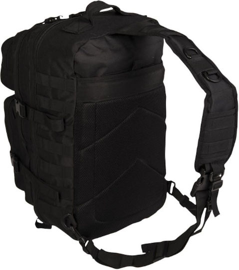 Mil-Tec One Strap Assault Pack Large Military Backpack Backpack made of Polyester Black 29lt