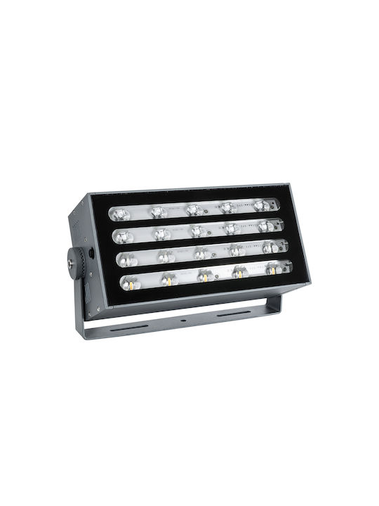 GloboStar Flood-Kena Външна Стояща Лампа LED Стенна Пералня 40W RGBW IP67 Сива