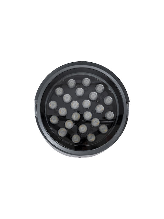 GloboStar Flood-Silo Außenstehlampe Projektor LED Außenbereich 36W RGBW IP67 Grau