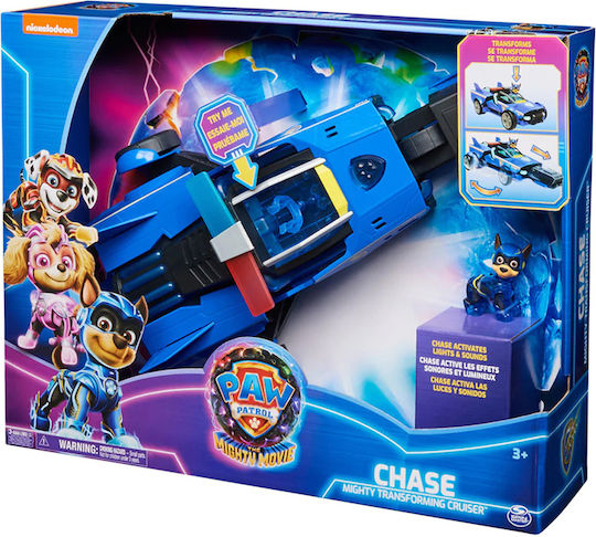 Spin Master Paw Patrol The Mighty Movie Количка Chase Mighty Transforming Cruiser за 3+ Години