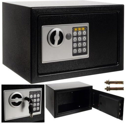 Malatec Tresor mit digitalem Schloss Abmessungen H31xB20xH20cm mit Gewicht 3.982kg 22627