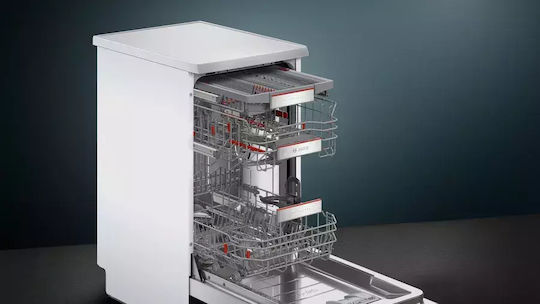 Bosch Ελεύθερο Πλυντήριο Πιάτων με Wi-Fi για 10 Σερβίτσια PerfectDry Π45xY84.5εκ. Inox