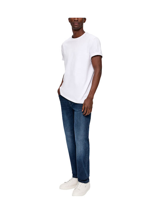Red Label Men's Jeans Pants with Regular Straight Fit Red