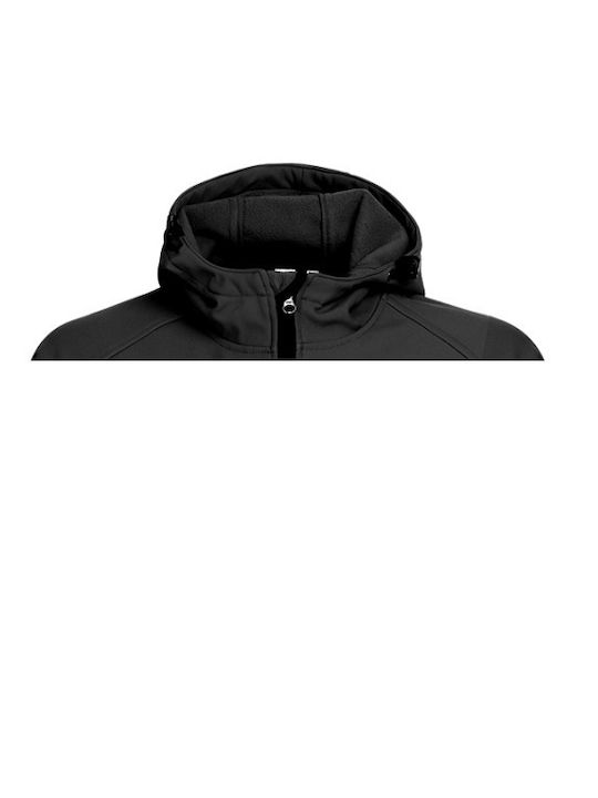 Stenso Reef Work Jacket Softshell with Hood Black