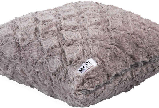Madi Διακοσμητική Μαξιλαροθήκη Oblong από Γούνα Taupe 50x50εκ.