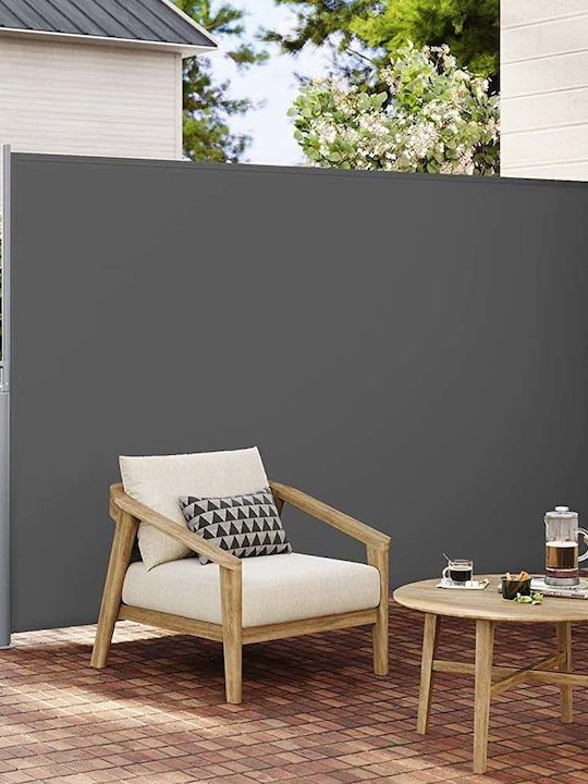 Songmics Rulou lateral de umbrire Grădină Gri x1.6m