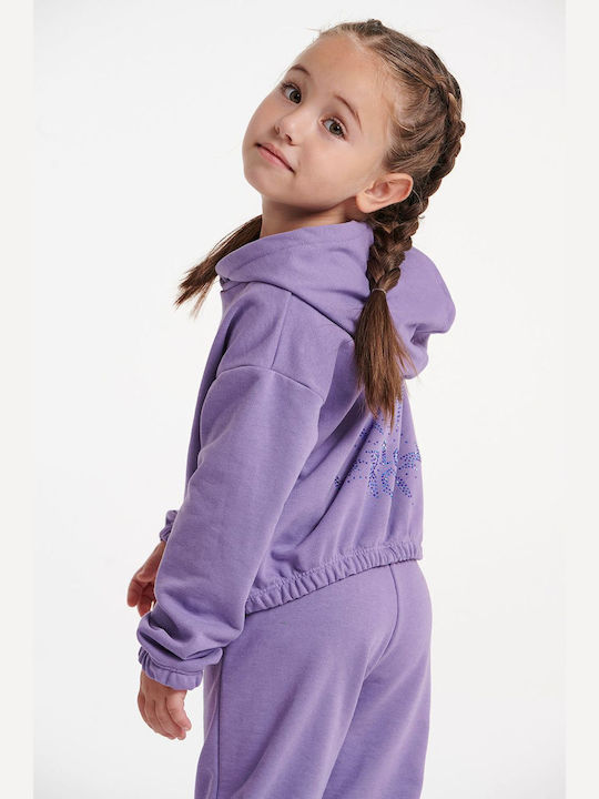 SugarFree Kids Sweatshirt with Hood Purple