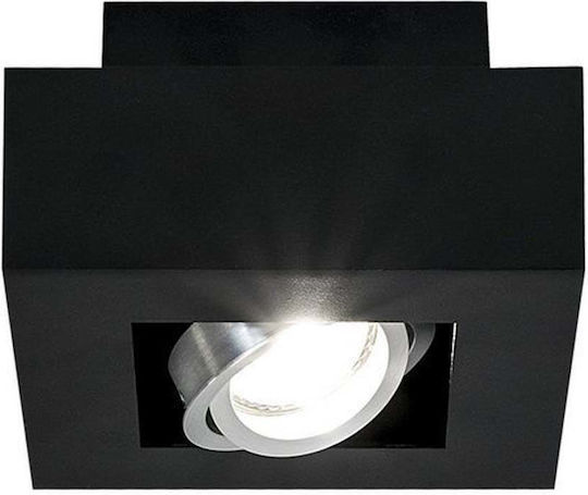 123led Monos Spot cu Soclu GU10 în Culoare Negru