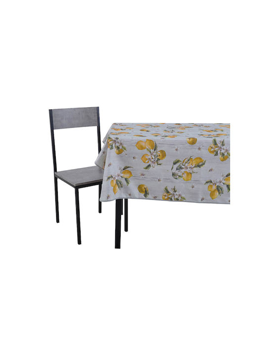 Ankor Λεμόνια Polyester Stain Resistant Tablecloth Λεμονία 140x220cm