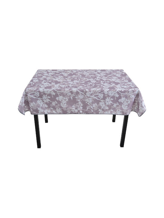 Ankor Αμυγδαλιά Polyester Stain Resistant Tablecloth ΑΣΠΡΗ ΡΟΖ 140x220cm