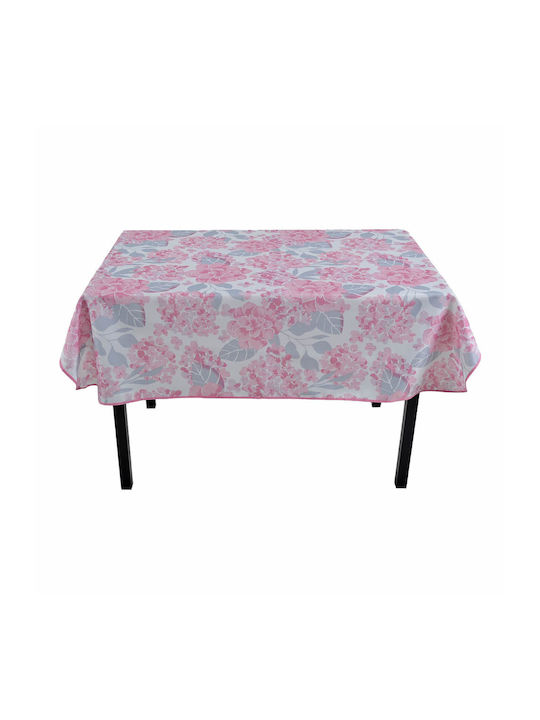 Ankor Tischtuch Fleckabweisend Blumen Pink 140x180cm