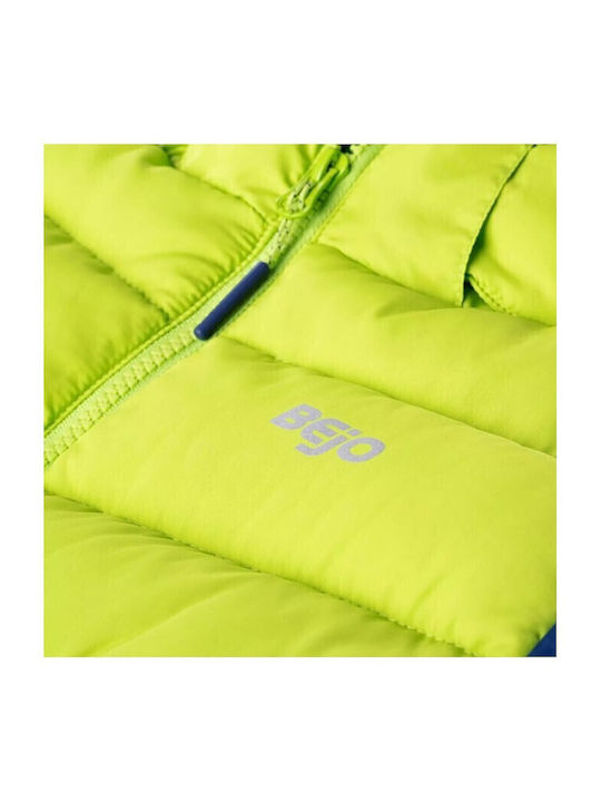 Kids' Quilted Jacket Short with Hood Navy Blue Baldey
