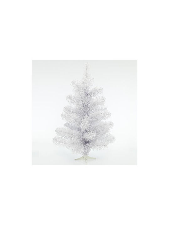 Λευκό Christmas White Tree with Metallic Base H75pcs