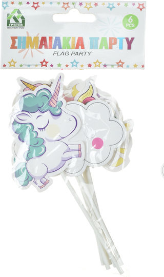 Tpster Steaguri Unicorni 6 Bucăți