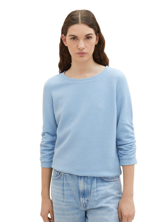 Tom Tailor Women's Sweatshirt Light Blue