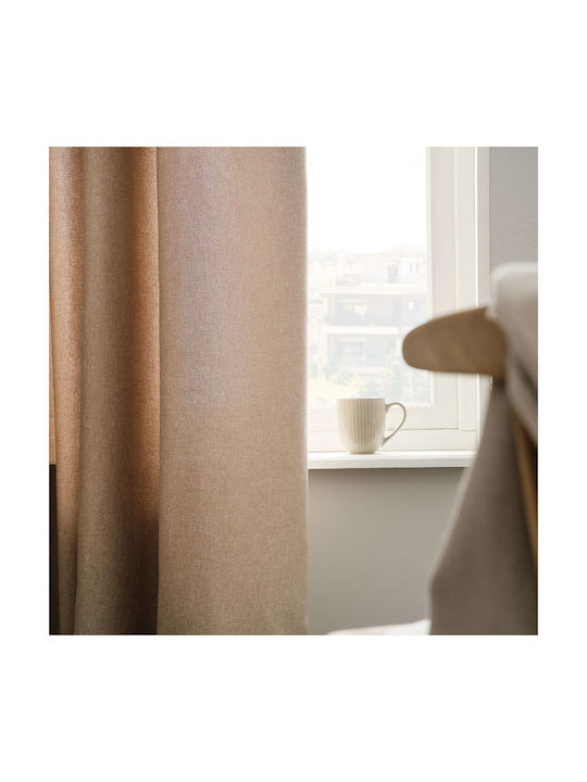 Gofis Home Curtain with Grommet Isolde 460/06 Beige 140x280cm