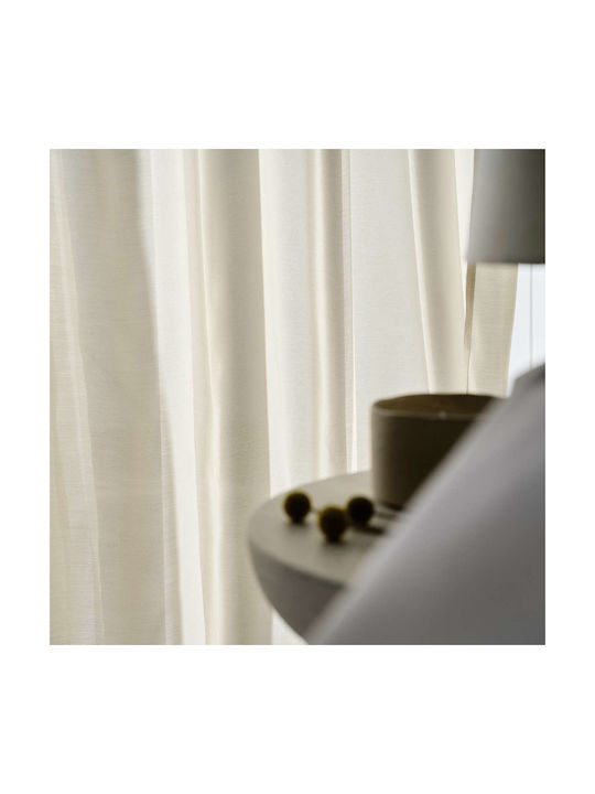 Gofis Home Κουρτίνα με Τρέσα Renata 506/06 Μπεζ 140x280εκ.
