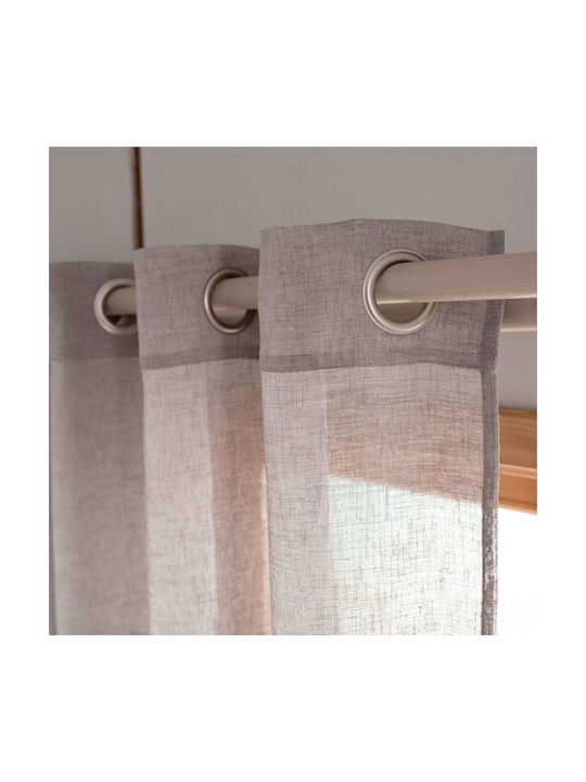 Gofis Home Κουρτίνα με Τρουκς Combe Aw23 502/48 Γκρι 140x280εκ.