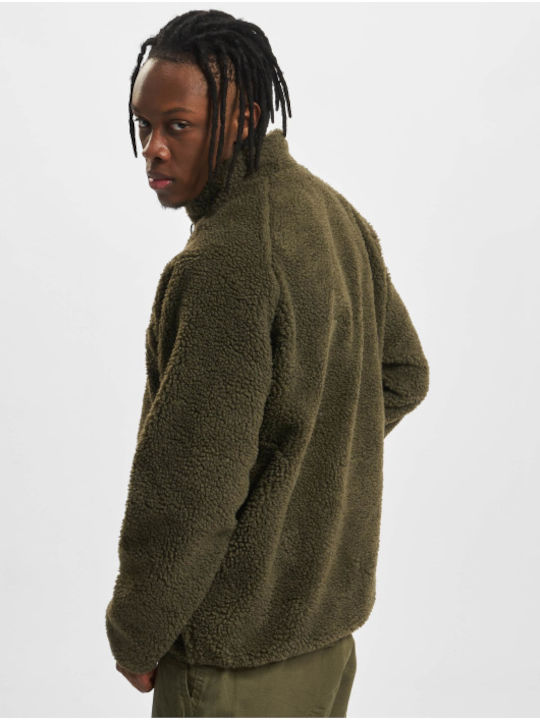 Brandit BD5021 Men's Fleece Cardigan with Zipper Olive