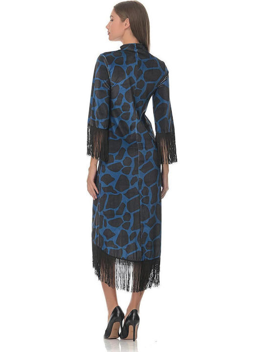 Midi Evening Dress Blue
