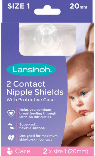 Lansinoh Medium Washable Nipple Shields 2 Pieces