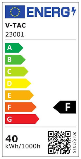 V-TAC LED Kommerzielle lineare Beleuchtung Leuchte Decke 40W Kaltes Weiß IP20 B120xT5.5xH5cm