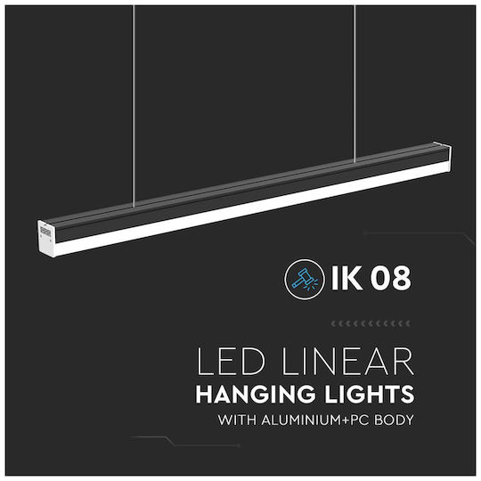 V-TAC LED Γραμμικό Φωτιστικό Οροφής 40W Φυσικό Λευκό IP20 120εκ.
