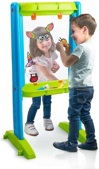 Feber Art & Fun Board Πίνακας Μαρκαδόρου / Μαυροπίνακας Διπλής Όψης Επιδαπέδιος 53.5x57.5x106εκ.