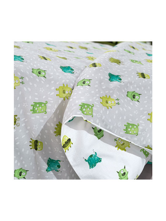 Saint Clair Sheet Set Single with Elastic Band Cotton Lime (Rubber) 100x200cm 3pcs