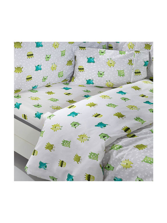 Saint Clair Baby Sheets Set Crib Cotton Green 115x170cm 3pcs