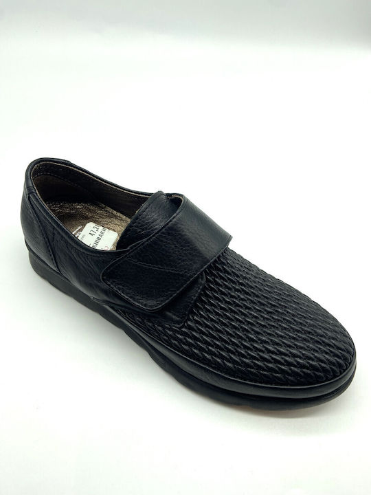 Level Anatomic Leather Women's Moccasins in Black Color