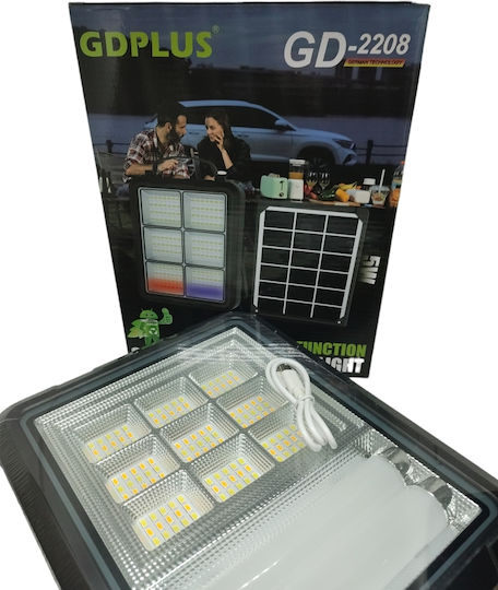 GDPLUS Ηλιακό σύστημα φωτισμού με Φόρτιση USB GD-2208A