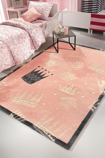 Saint Clair Crown Παιδικό Χαλί Ροζ 150x200cm