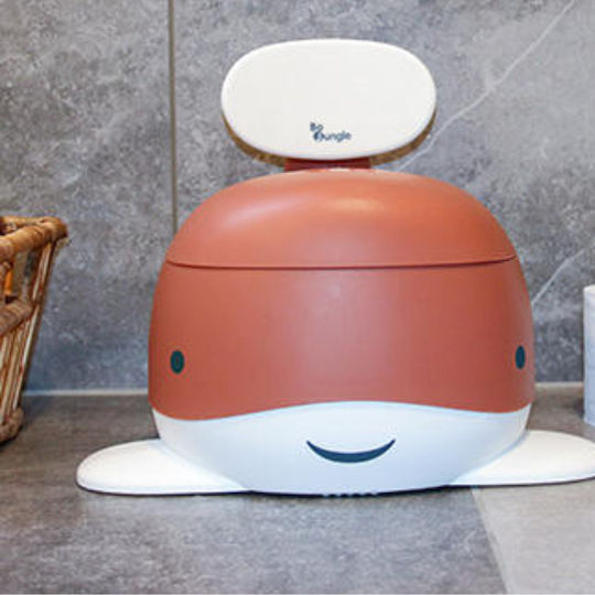 Bo Jungle Potty Chair Whale with Lid Orange