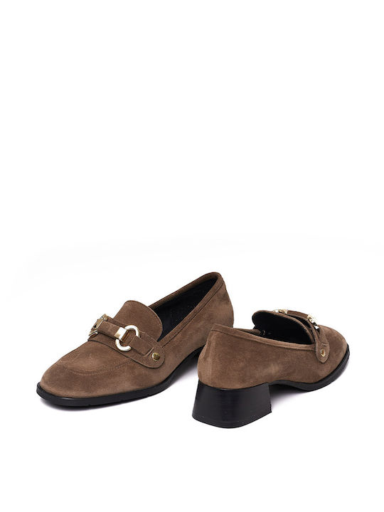 Philippe Lang Women's Moccasins in Brown Color