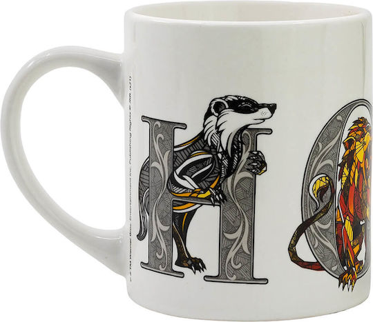 Harry Potter Hogwarts Cană Ceramică Albă 300ml