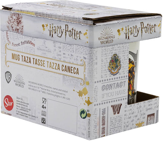 Harry Potter Hogwarts Cană Ceramică Albă 300ml
