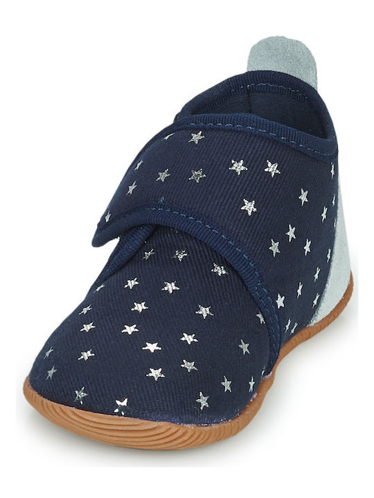 Kinderhausschuhe Stiefel Blau