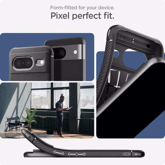 Spigen Back Cover Σιλικόνης 2mm Μαύρο (Google Pixel 8)