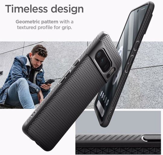 Spigen Liquid Air Back Cover Σιλικόνης Μαύρο (Google Pixel 8 Pro)