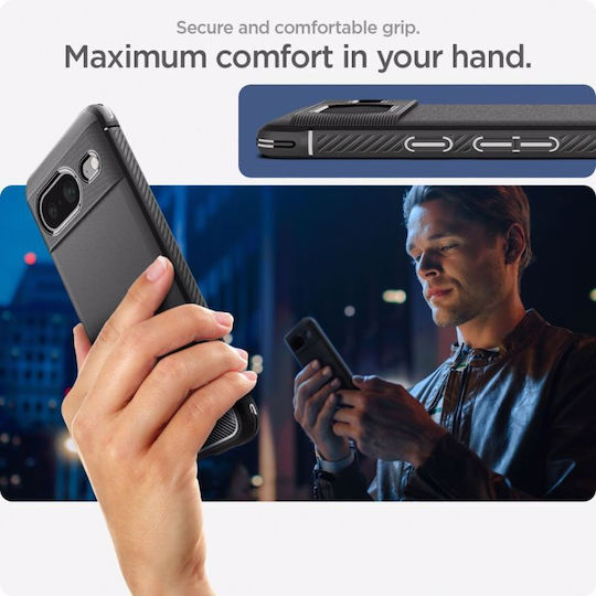Spigen Back Cover Σιλικόνης 2mm Μαύρο (Google Pixel 8)