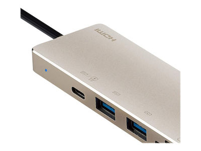 Aten USB-C Docking Station με HDMI 4K PD Ασημί (UH3239)